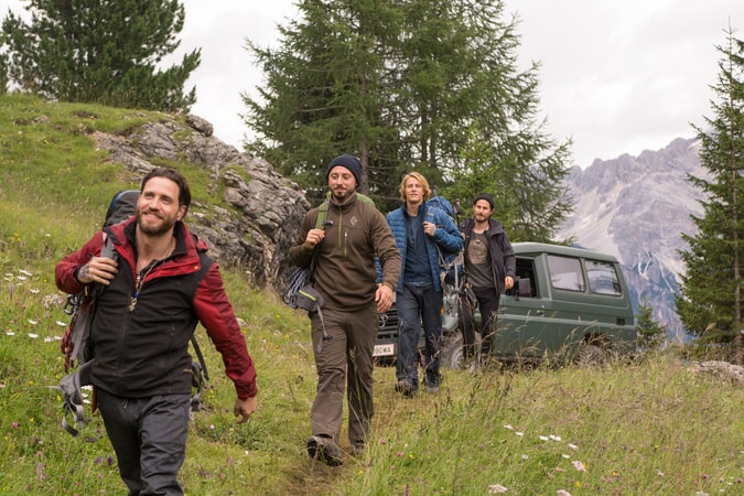 EDGAR RAMIREZ as Bodhi, MATIAS VARELA as Grommet, LUKE BRACEY as Utah and CLEMENS SCHICK as Roach in Alcon Entertainment's action thriller