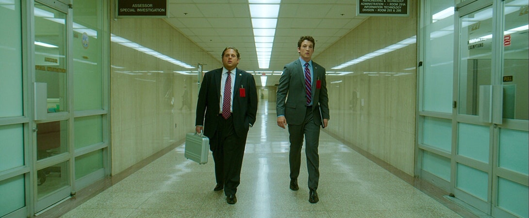 JONAH HILL as Efraim and MILES TELLER as David in Warner Bros. Pictures' comedic drama (based on true events) "WAR DOGS," a Warner Bros. Pictures release.