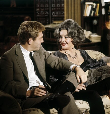 george segal and elizabeth taylor in who's afraid of virginia woolf