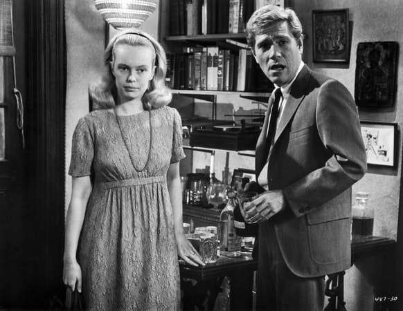 sandy dennis and george segal in who's afraid of virginia woolf